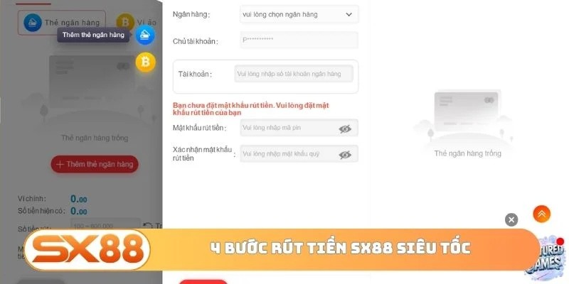4 bước rút tiền SX88 siêu tốc