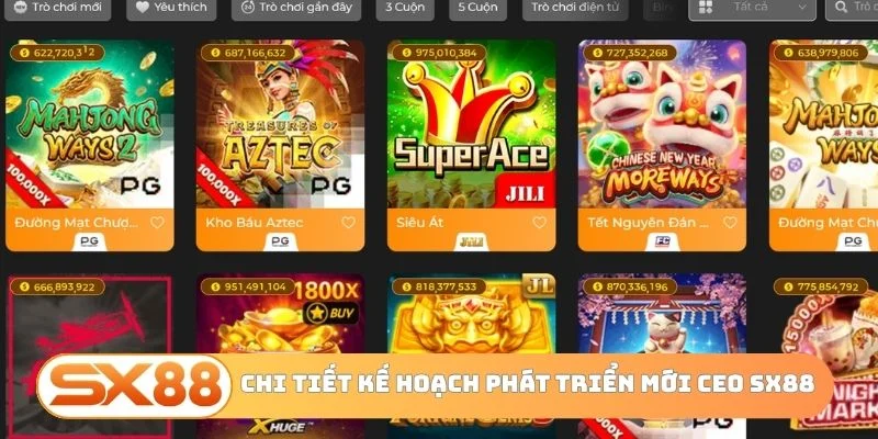 Chi tiết kế hoạch phát triển mới CEO SX88