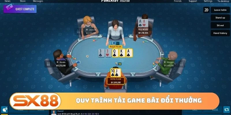 Quy trình tải game bài đổi thưởng